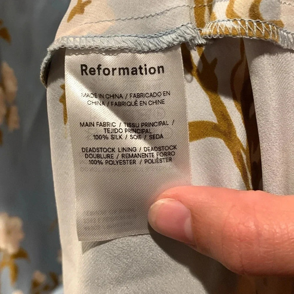 REFORMATION Maysen floral silk maxi dress - Picture 6 of 9